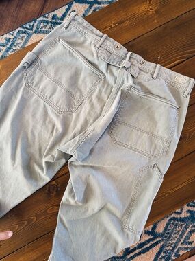 Ralph Lauren Double RL Indigo Fabric Carpenter Style Straight Jeans